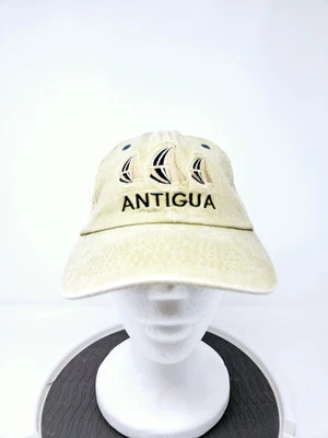 VINTAGE 90s Antigua Embroided Strapback Hat Dad Preppy Y2K Used FAST SHIPPING - Image 1 of 4