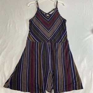 Art Class Skorts Dress Spaghetti Strap Sundress Size M Multiple Color Stripe - Picture 1 of 16
