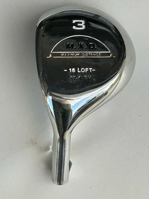 NOS MXD LH 3 Wood Golf Club Head 17 4 PH Stainless Vintage 1980s Estate - Image 1 of 4