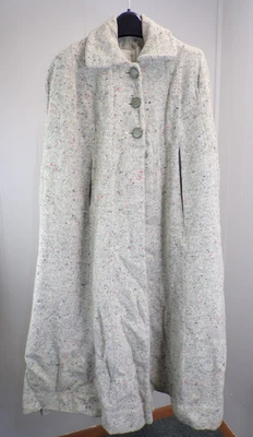 Poncho Capa Vintage Lana Tweed Hecho a Mano? SIN ETIQUETA COMPROBAR MEDIDAS Foto 1 de 4