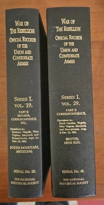 Lote de 2, registros oficiais da guerra da rebelião, vols. 19 e 29 - Imagem 1 de 4