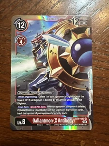 Gallantmon (X Antibody) - BT9-017 SR - FOIL Digimon TCG - Picture 1 of 2