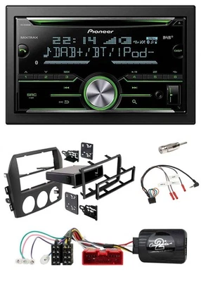 Pioneer Bluetooth Lenkrad DAB 2DIN USB CD Autoradio für Mazda MX 5 NC 05-08 schw - Bild 1 von 4
