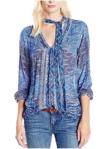 Lucky Brand Cut Out Langarm Bauernbluse, Größe M - Bild 1 von 23