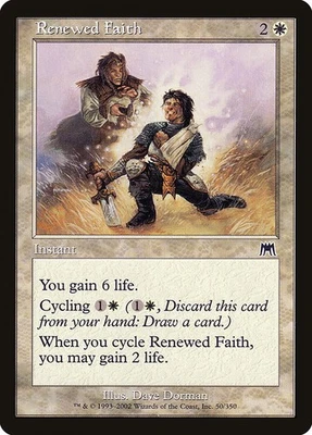 (2x) RENEWED FAITH - Onslaught – MTG Magic the Gathering Card - Common - Image 1 of 4