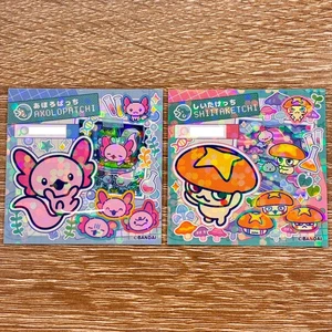 Tamagotchi Paradise Tama Lab Early Bonus Sticker Ahoropatchi Shiitakechi Japan - Bild 1 von 1