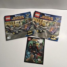 Lego DC Universe 6864 Instruction Manuals 1 2 ONLY Batmobile And Two-Face Chase