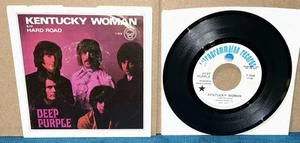 Deep Purple - Kentucky Woman b/w Hard Road 1968 MONO 7" 45 PROMO Picture Sleeve - Picture 1 of 2