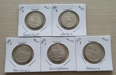 5-1999d State Quarters (16P6-10) Uncirculated from the US Mint set - Image 1 of 4