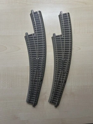 Roco H0 GeoLine 2 St. Bogenweichen links R3/R4 mit Handantrieben Artikel 61154  - Bild 1 von 4