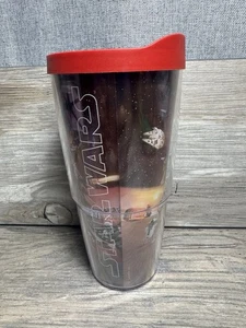 Tervis Becher Star Wars Das Erwachen der Macht Collage roter Deckel 24 Unzen isoliert - Bild 1 von 8
