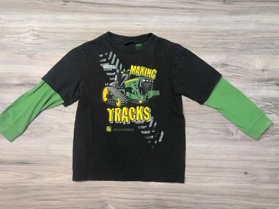John Deere Making Tracks Dozer Long Sleeve Boys Medium 5/6 - Image 1 of 4