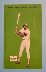 1973 Johnny Pro Stand-Up Player 4.25x7.25 Don Baylor Baltimore Orioles ⚾ - Picture 1 of 2