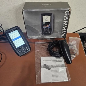 Garmin Striker Vivid 4cv GPS w/ Transducer Fish Finder w/ Mount Works Great - Picture 1 of 11