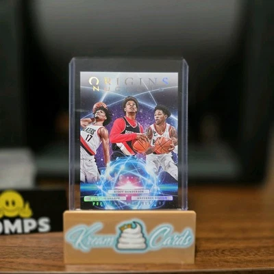 2023-24 Panini Origins Scoot Henderson Shaedon Sharpe Anfernee Simons Nucleus  - Image 1 of 4