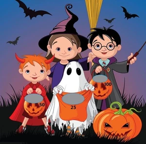 Replacement Inflatable Air Frame Game Panel 5x6 Trick or Treat Party Carnival - Picture 1 of 2