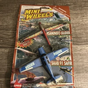 Mini Wheels Flamingo Glider  And Saab 91 SAFIR Police Fly Fighter no. 249 AG - Picture 1 of 5