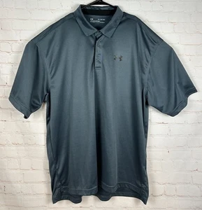 UNDER ARMOUR Short Sleeve Performance Polo Golf Shirt Mens Size 3XL Blue Gray - Picture 1 of 6