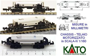 KATO 11-105 POWERED-CHASSIS TELAIO MOTORIZZATO mm.58 ELABORAZIONI SCALA-N 1/160 - Imagen 1 de 7