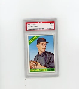 1966 Topps PSA 7  # 598 Gaylord Perry Sharp last card in set HOF - Picture 1 of 2