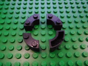 Lego 3063 Rundstein Schwarz 4 Stück 2x2 Classic Space Legoland Basic - Bild 1 von 1