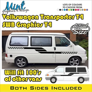 SWB VW Transporter Camper Motorhome T4 Decals Stickers Van Graphics NO P&P 090 - Picture 1 of 4