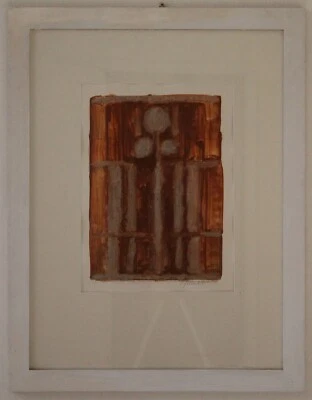 Grafik Print Übermalt Dieter Gölthenboth 1967/1992 Signiert Auflage 7/30 - Bild 1 von 4