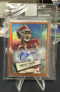 2022 bowman university Bryce Young 1952 bowman orange auto 02/25!! Rookie Card!! - Picture 1 of 2