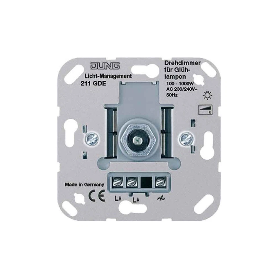 Jung 211GDE Drehdimmer Druck-Wechselschalter UP Einsatz - Bild 1 von 1