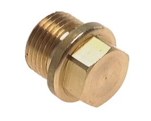 MESSING VERSCHLUSSSTOPFEN mit Außensechskant  16 bar verschiedene Größen - Bild 1 von 1