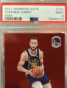 2021 Donruss Elite 🔥Stephen Curry Asia. Red. PSA 9 - Picture 1 of 3
