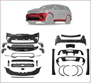 BODY KIT STOßSTANGE VORNE HINTEN FÜR DODGE DURANGO 2014 - 2023 SRT Hellcat STIL - Bild 1 von 18