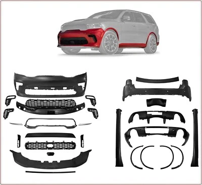 BODY KIT STOßSTANGE VORNE HINTEN FÜR DODGE DURANGO 2014 - 2023 SRT Hellcat STIL - Bild 1 von 4