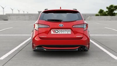 MAXTON DESIGN Attacco Posteriore Flaps Diffusore Adatto per Toyota Corolla XII Touring Sports Nero
