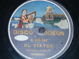 VENTRILOQUIST 78 rpm RECORD Odeon VENTRÍLEC MARTÍN Nice label RARE Spain - Picture 1 of 2