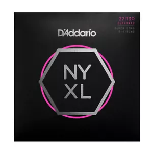 D'Addario NYXL Bassgitarrensaiten; super langer Maßstab; 6-saitiges Set Messen 32-130 - Bild 1 von 1