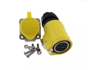 HQ 3 Contacts 3-Pin Aviation Plug Connector Panel Mount LP20 IP67 Waterproof - Bild 1 von 1