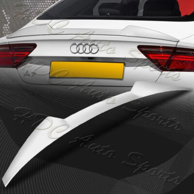 For 2012-2018 Audi A7 S7 RS7 W-Power Pearl White V-Style Trunk Lid Spoiler Wing - Image 1 of 4