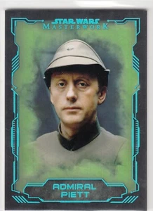 2016 Star Wars capolavoro verde metallizzato parallelo #15 ammiraglio Piett 14/50 - Foto 1 di 1