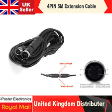 5M 4Pin Extention Cable Waterproof for CCD Parking Reversing Camera Caravan Bus