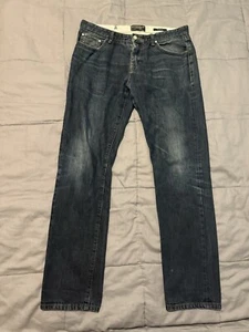 hammond & co by Patrick grant Jeans Men’s 34 Waist 34L Tailored Fit Button Fly - Picture 1 of 10