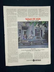 Magazine Ad* - 1964 - Plymouth Valiant