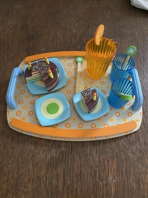 Игровой набор Djeco Tray Birthday Cake Drinks отличное состояние товара - Изображение 1 из 4