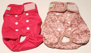 Pañales Wegreeco para perros MEDIANOS lavables reutilizables cachorro paquete de 2 *MANCHA* - Imagen 1 de 4