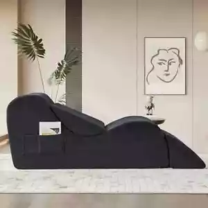Sex Chair Yoga Recliner Curved Sofa Yoga Sofa Yoga Chair Chaise Lounge Divan Bed - Picture 1 of 22