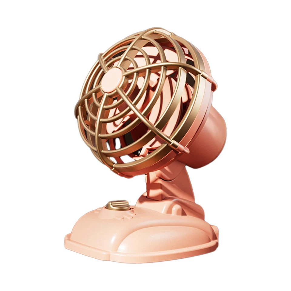 Pequeño Ventilador de Escritorio USB Ventilador de Mesa de Escritorio Retro Ligero Ventilador de Enfriamiento Silencioso Foto 1 de 1