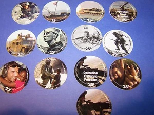  8 th Print Set 25 Cent AAFES  Pogs 2006A printing About Uncir. - Picture 1 of 3