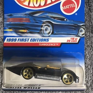 Hot Wheels #923 Turbolence Vintage 1999 First Editions 18/26 schwarz mit Gold 5 Dot - Bild 1 von 3
