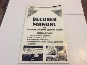 DECODER MANUAL FORD LINCOLN MERCURY GM 1981 AND NEWER - Bild 1 von 5