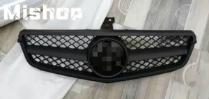 Parrilla delantera negra mate para Mercedes Benz C300 W204 2013 clase C 2007-14 - Imagen 1 de 9
